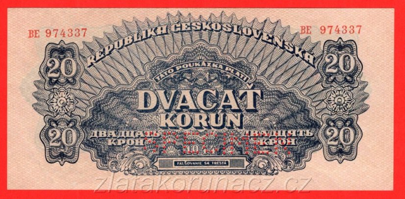 20 korun 1944 BE