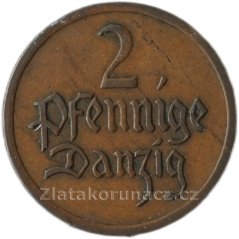 Polsko - Gdaňsk - 2 pfennig 1923