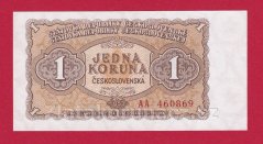 1 Kčs 1953 AA - ruský číslovač
