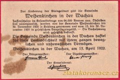 Weissenkirchen - 90 haléřů - 1920 - barevná