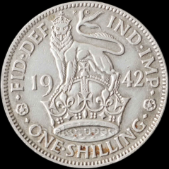 Anglie - 1 shilling 1942