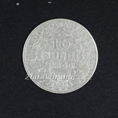 Vatikán - 10 soldi 1866 R
