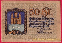 Schwanenstadt - 50 haléřů - 1920