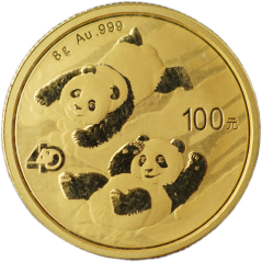 Zlatá mince - Čína - 100 Yuan 2022 Panda