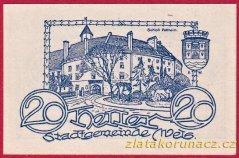 Wels - 20 haléřů - 1920 - modrá