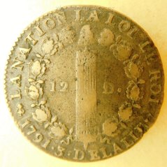 Francie - 12 Deniers 1791 A