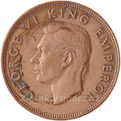 New Zealand - 1 penny 1945