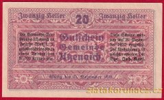 Utzenaich - 20 haléřů - 1920