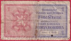 1 koruna 1940 C 023