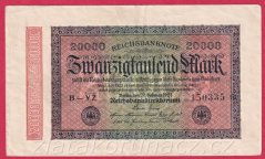 Německo - 20.000 mark 20.2.1923 - série B-YZ