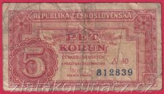 5 Kčs 1949 A 40