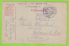 Rakousko-Uhersko - Razítko K-K.LST-ETP-BAON 519 3 Kompagnie