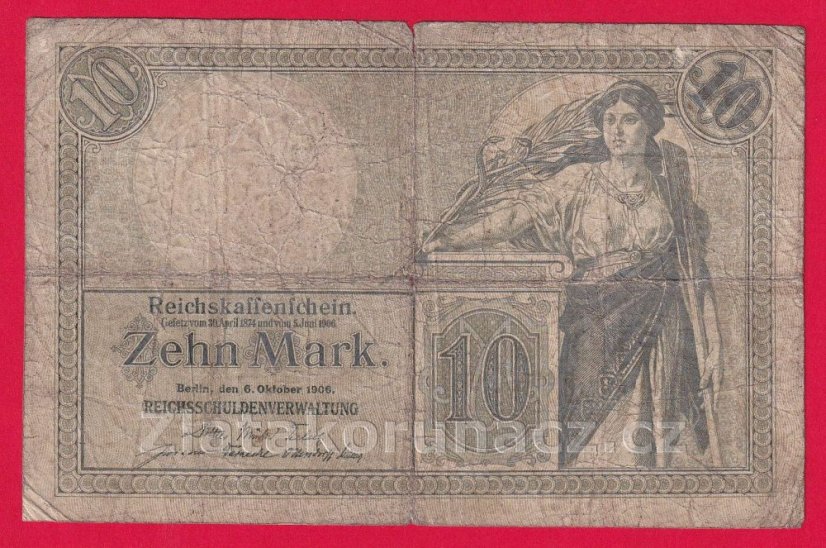 Německo - 10 mark 6.10.1906 - série S