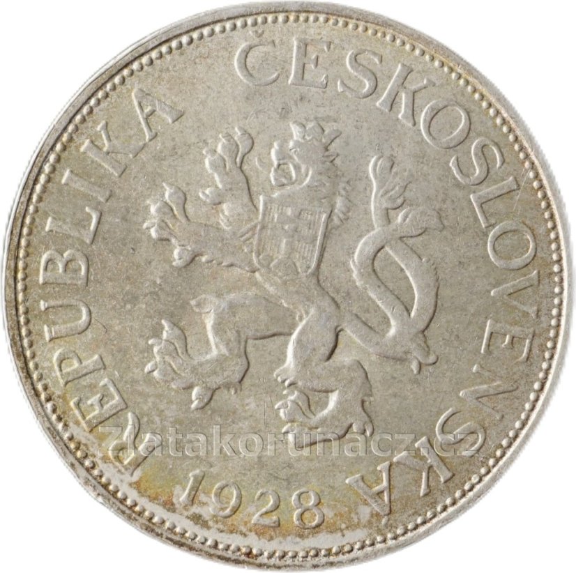 Pětikoruna - 5Kč 1928
