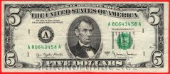 USA - 5 Dollars 1977 A