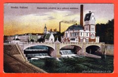 Hradec Králové - Segmentový,pohyblivý jez a městská elektrárna