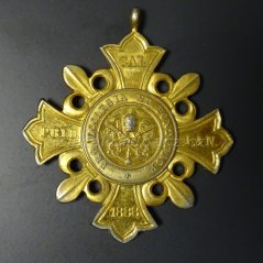 Vatikán - Leo XIII. - čestný kříž "PRO ECCLESIA ET PONTIFICE" 1888
