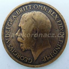 Anglie - 1/2 penny 1919