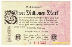 Německo - 2 000 000 Mark 9.8.1923 - série 2J