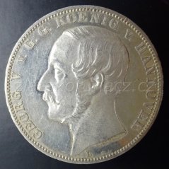 Německo - Hanover - 1 tolar 1865 B