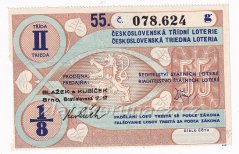 Los - 40 kčs - 55. Československá třídní loterie II. - G r.1946