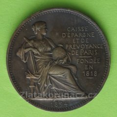 Francie - Pařížský spořitelní a providenční fond založený v roce 1818