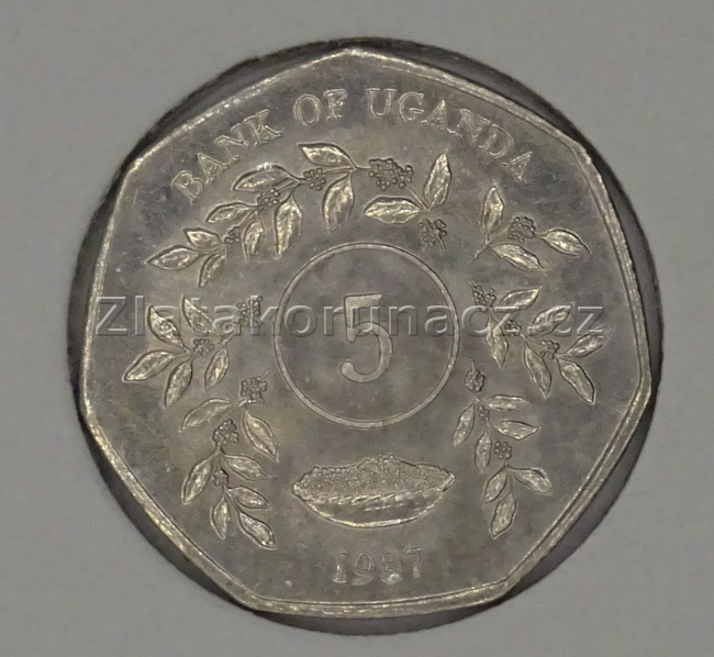 Uganda - 5 shillings 1987