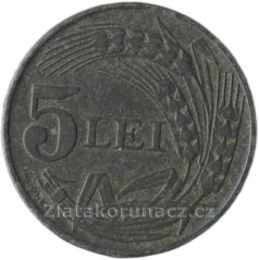 Rumunsko - 5 lei 1942