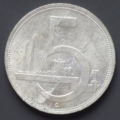 5 koruna 1952 - původní ražba