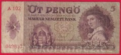 Maďarsko- 5 Pengö 1939