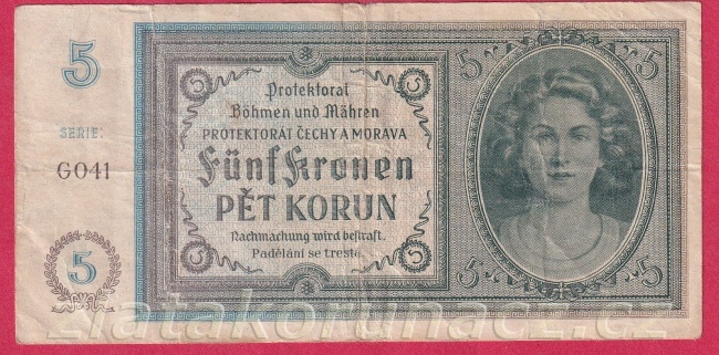 5 korun 1940 G 041