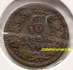 5/10 krejcaru F.J.I.-1858 B