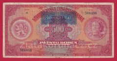 500 Ks 1929 přetisk G