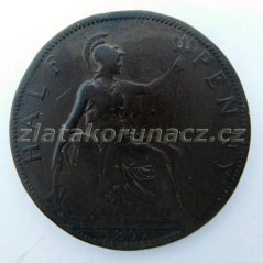 Anglie - 1/2 penny 1897