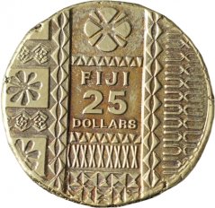 Zlatá mince - Fiji - 25 Dollars 1990