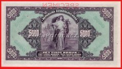 5000 Korun 1920 B Perf.