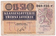 Los - 25 k - 51. Třídní loterie Protektorátu III. - E r.1944