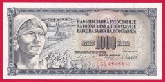 Jugoslávie - 1000 Dinara 1981