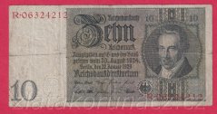 Německo - 10 Reichsmark 22.1.1929 - série R-Q - 8 m.č.