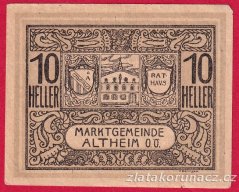 Altheim - 10 haléřů - 1920
