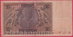 Německo - 20 Reichsmark 22.1.1929 - série D-C, 8 m.č.