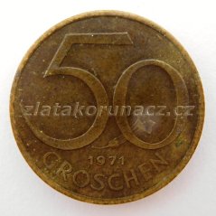 Rakousko - 50 groschen 1971