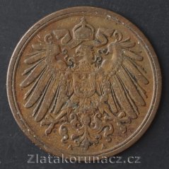 Německo - 1 Reich Pfennig 1901 A