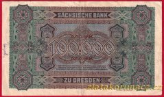 Drážďany - 100 tisíc marek - 1923