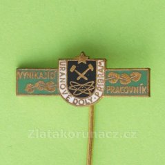 Vynikající pracovník - Uranové doly Příbram jehla