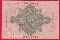 Německo - 50 mark 21.4.1910 - série D