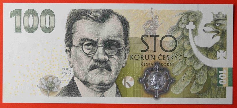 Česká republika - 100 korun 2022 Karel Engliš
