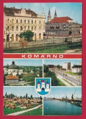Komárno - kapitanád ČSPD, hotel, kostel