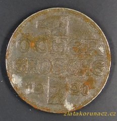 Německo - Aachen - 1 oecher grosche 1920