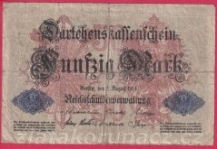 Německo - 50 mark 5.8.1914 - série D